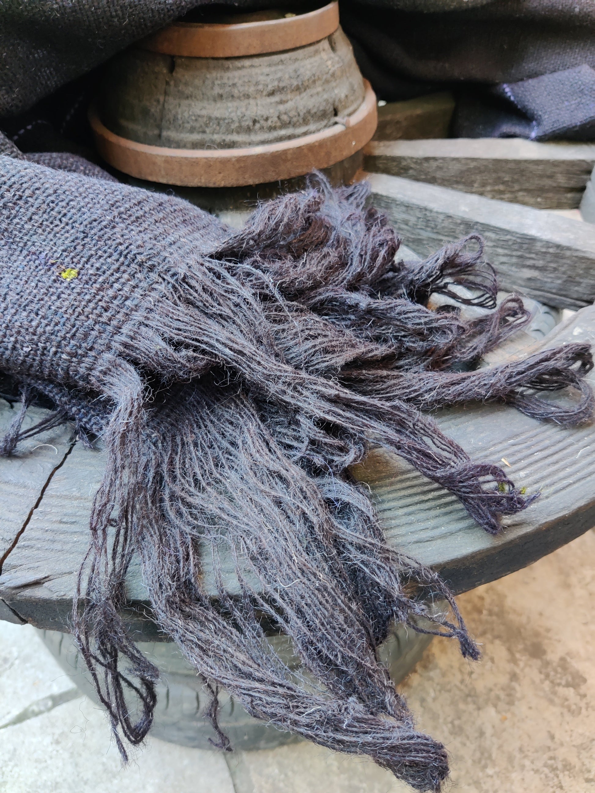 Jawal/Virgin Wool Black Ghongadi